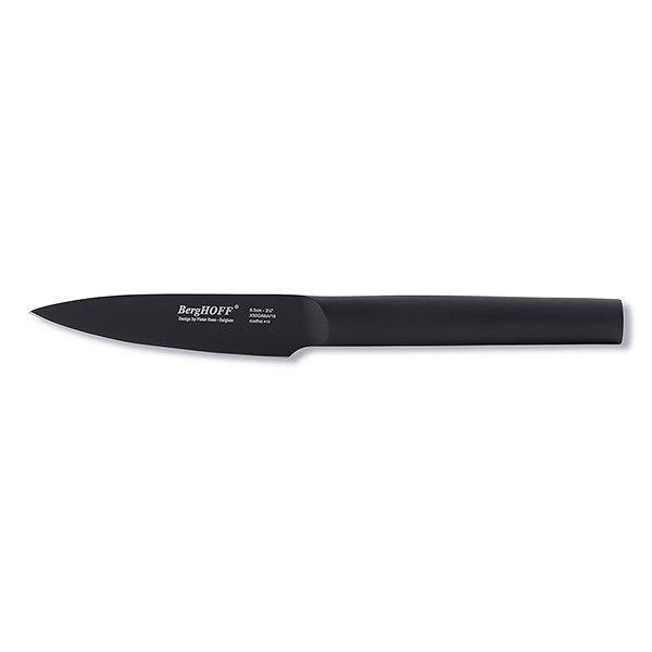 Нож для овощей Ron 85 мм, BergHOFF, 3900008, сталь X30Cr13, нержавеющая сталь, чёрный