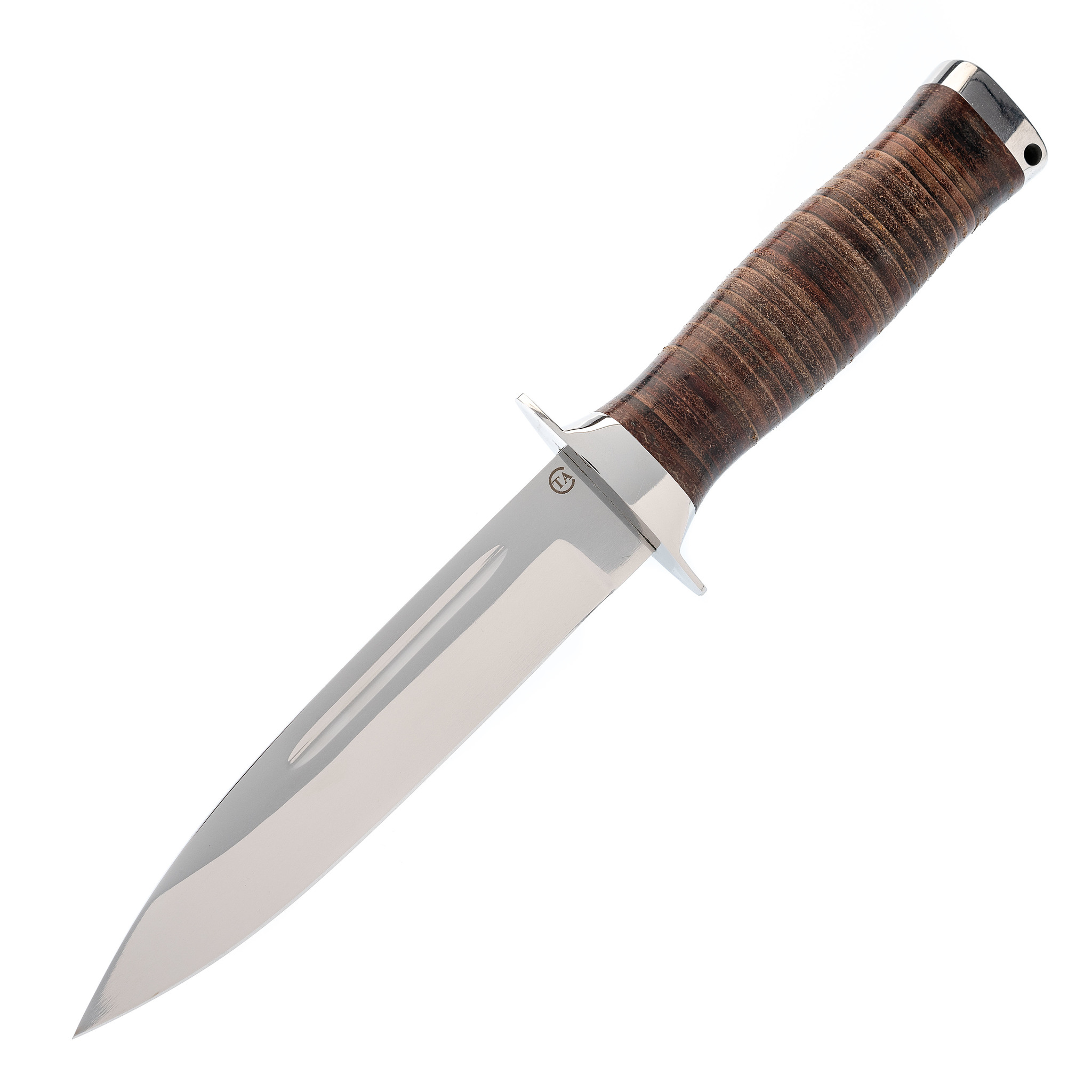 Нож Горец-3Уп, сталь 95х18, кожа, Бренды, Титов и Солдатова