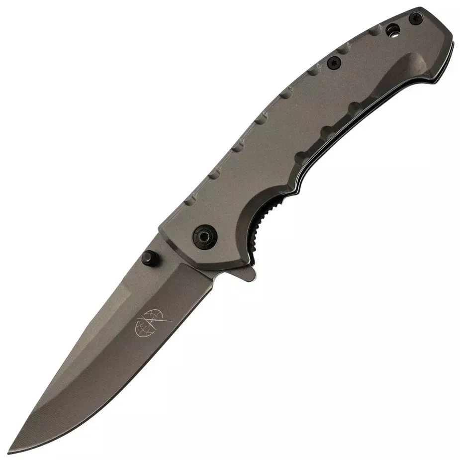 Складной полуавтоматический нож DA78, сталь 65Х13, рукоять сталь, Бренды, Pirat