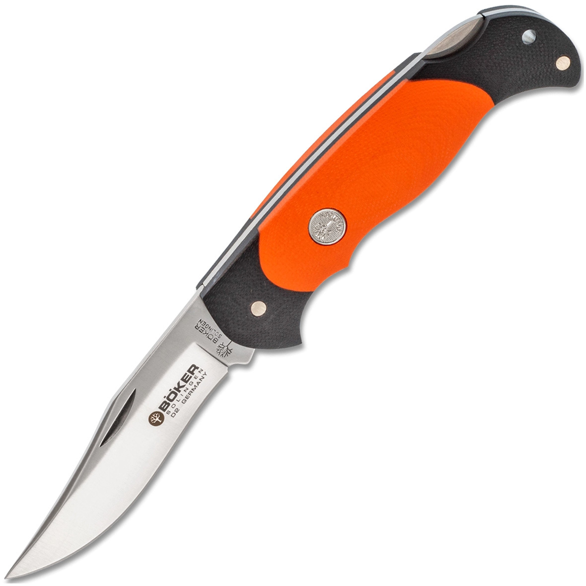 фото Нож складной scout lightweight orange - нож складн., чёрно-оранжевая рук-ть, g-10, сталь d2 boker
