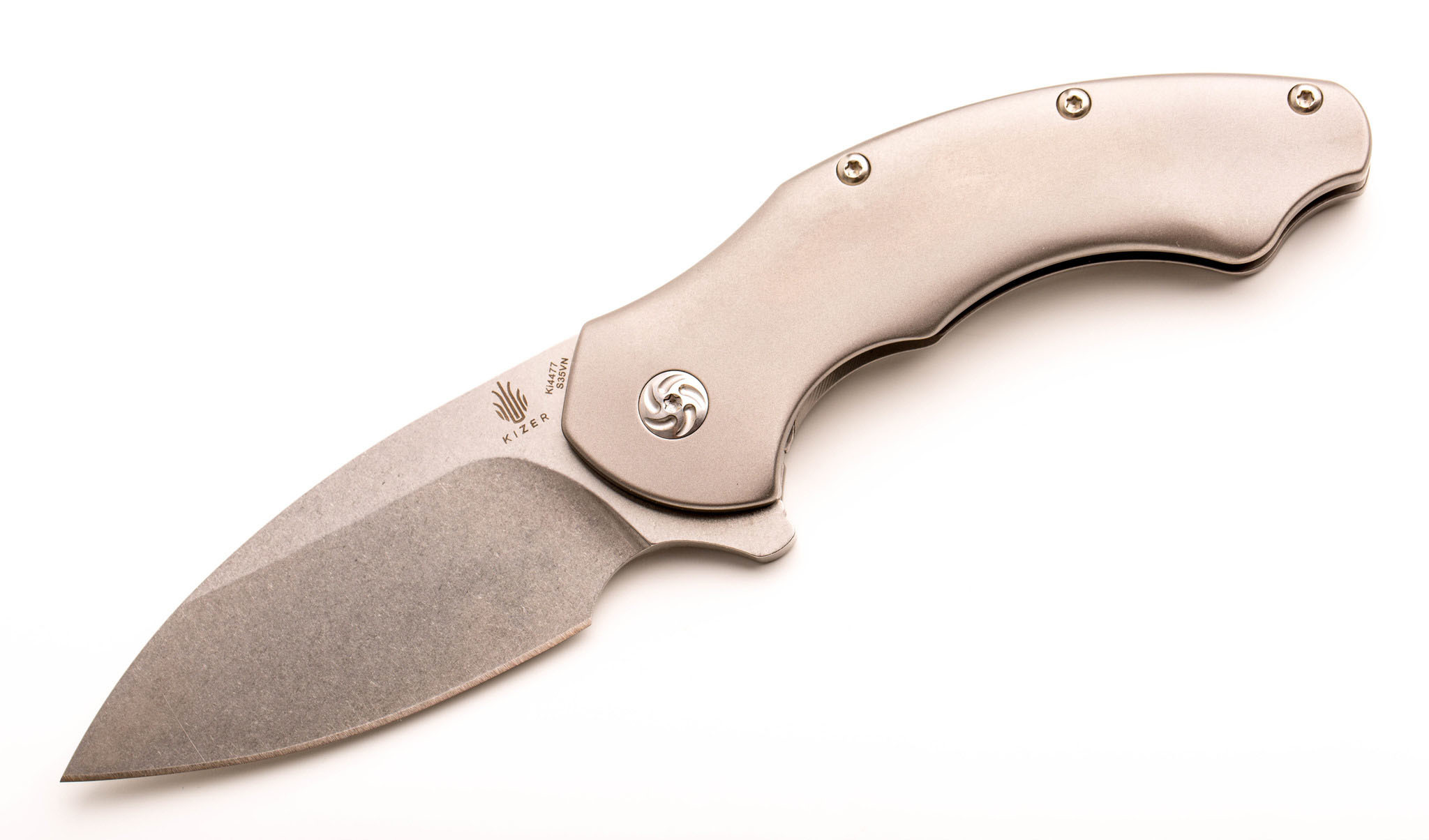 Складной нож Kizer Roach, порошковая сталь CPM-S35VN, рукоять титан + G10 от Ножиков