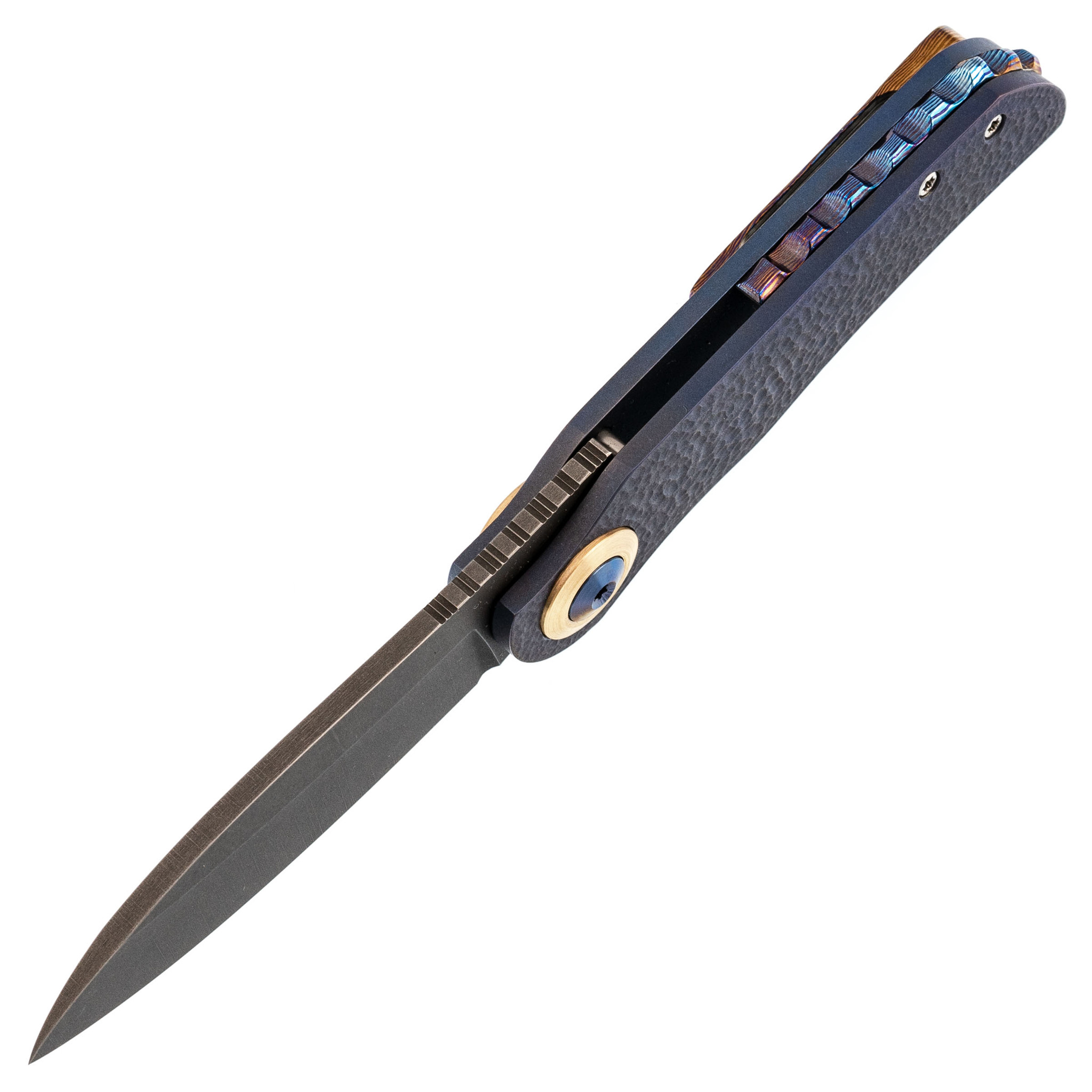 Складной нож El Camino Custom Assassin, сталь CPM-S90V, рукоять Timascus - фото 2