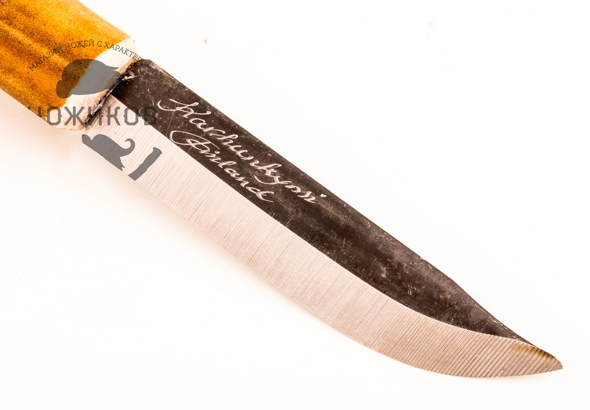 Нож Lappi Puukko Reindeer 85, рог оленя, сталь 80CrV2 - фото 3