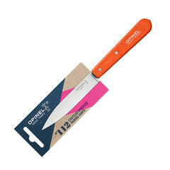 Фото Нож столовый Opinel №112, деревянная рукоять, блистер, нержавеющая сталь, оранжевый