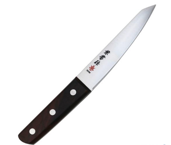 Нож кухонный Kanetsune 140 мм, сталь SKD-12, рукоять дерево
