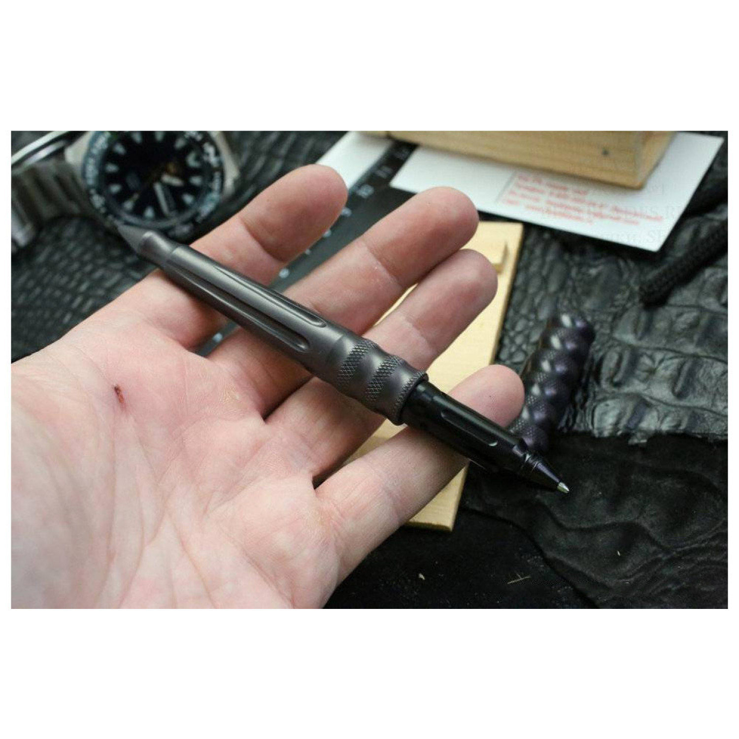 Тактическая ручка BM1100-2, черные чернила. Фото №6
