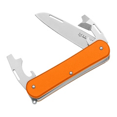 Фото Складной нож многофункциональный Fox Vulpis Large, сталь N690, рукоять алюминий, оранжевый