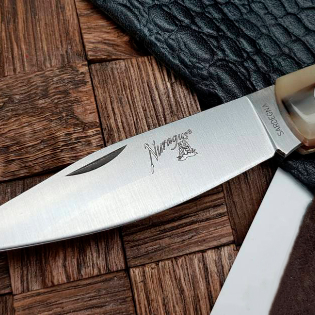 Складной нож NURAGUS, сталь 420C, клинок 11,5 см, рукоять рог - фото 5