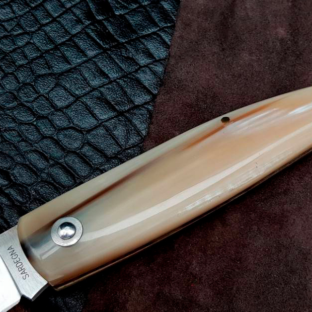 Складной нож NURAGUS, сталь 420C, клинок 11,5 см, рукоять рог - фото 6