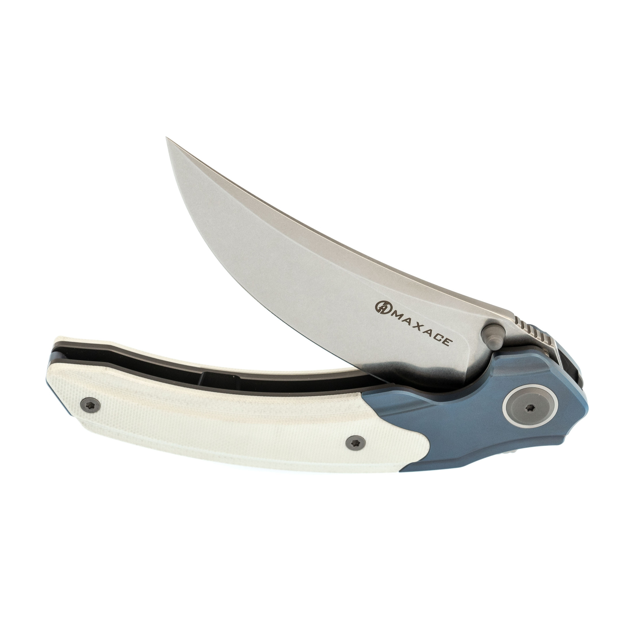 Складной нож Maxace Rock, сталь M390, рукоять White G10 - фото 6