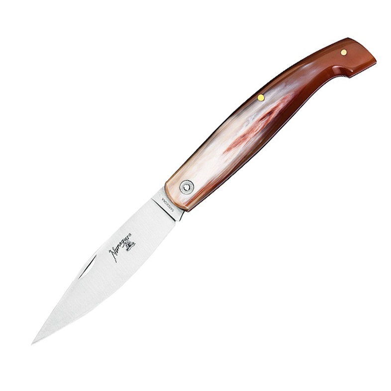 Складной нож NURAGUS, сталь 420C, клинок 11,5 см, рукоять рог - фото 1