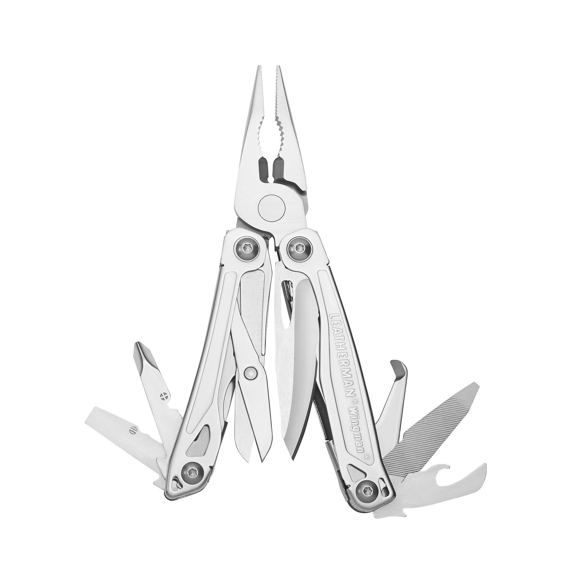 Мультитул Leatherman Wingman серебристый 14 функций с нейлоновым чехлом