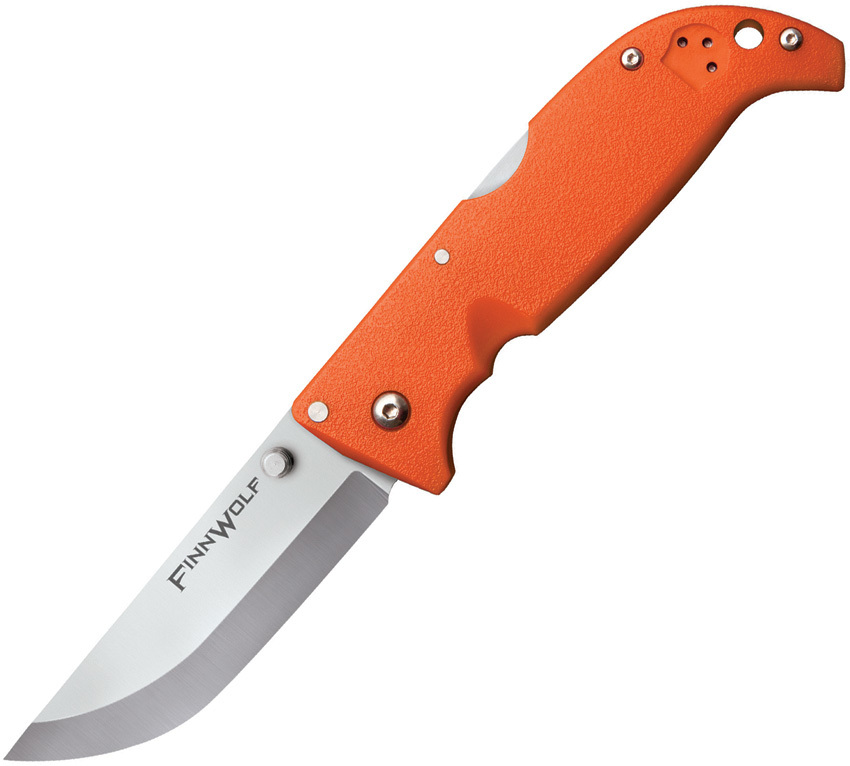 Складной нож Finn Wolf Blaze Orange - Cold Steel 20NPJ, сталь AUS 8A, рукоять Griv-Ex™ (высококачественный пластик) нож складной al mar eagle heavy duty™ сталь vg 10 talon рукоять стеклотекстолит g 10