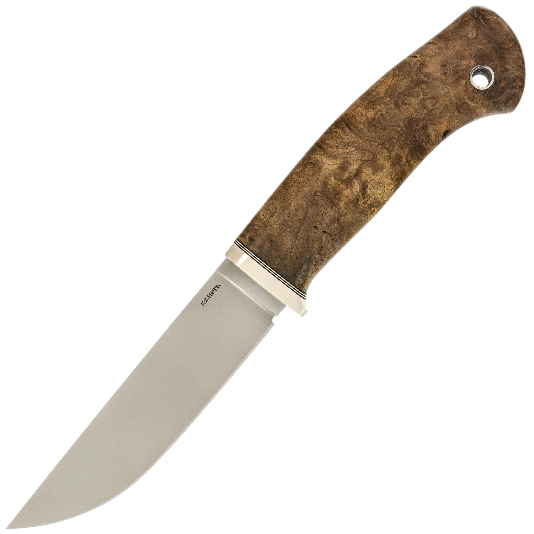 Нож Щука 27 см, сталь M398, рукоять карельская береза