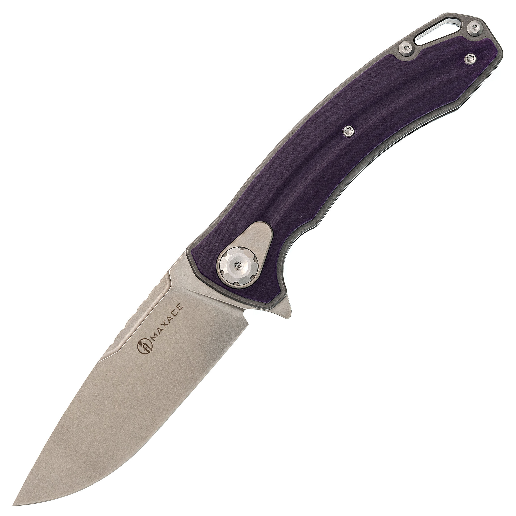 Складной нож Maxace Balance-M 2.0 Purple, сталь M390, G10