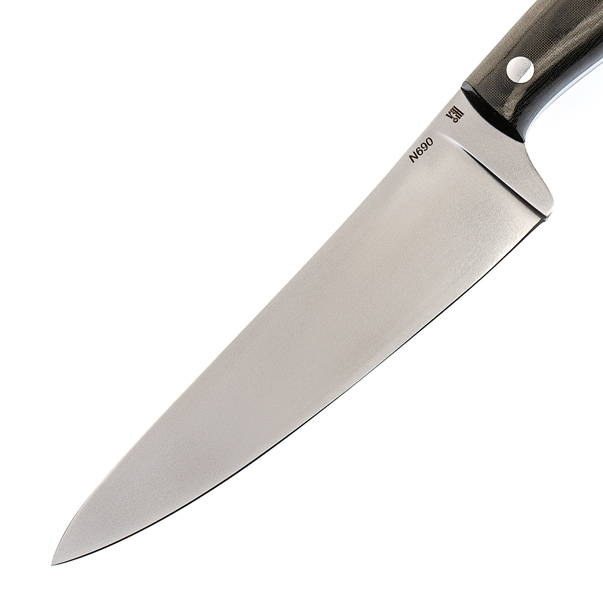 Нож Кухонный №7, сталь N690, микарта - фото 2