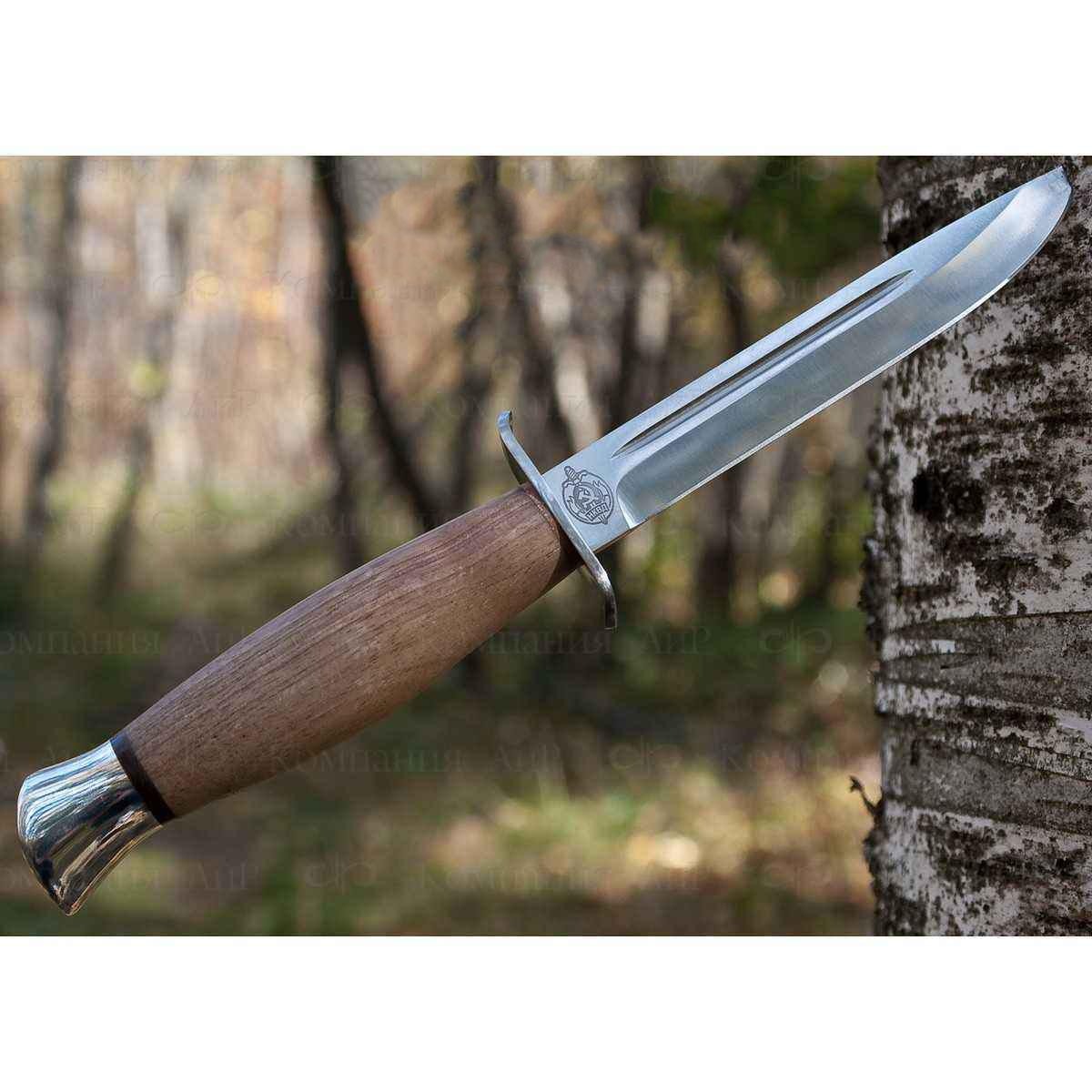 Нож АиР Финка-2, сталь К-340, рукоять дерево - фото 8