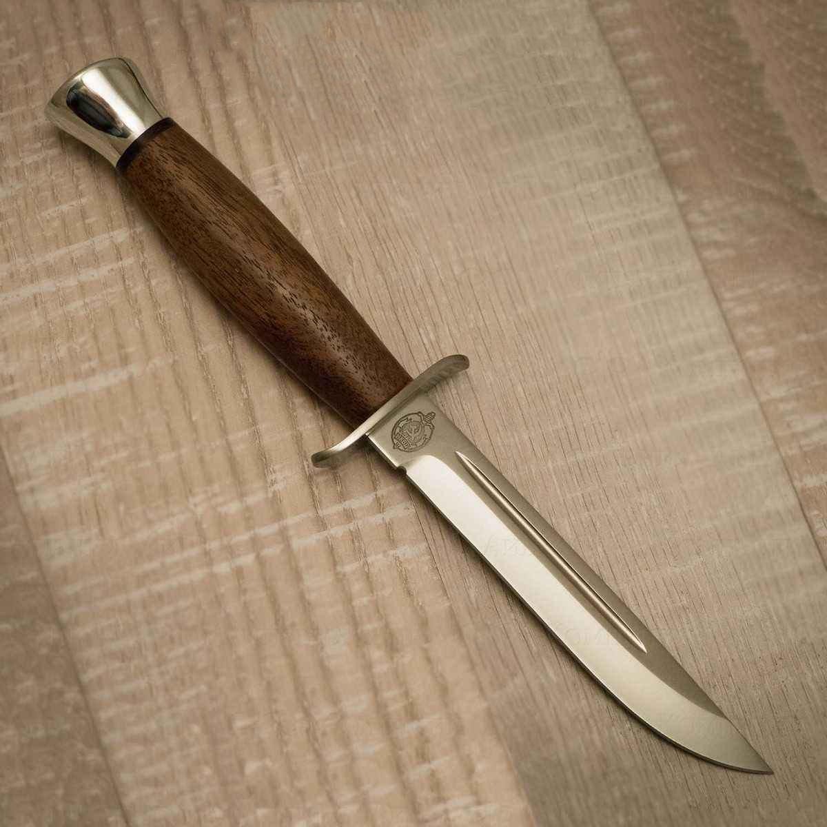 Нож АиР Финка-2, сталь К-340, рукоять дерево - фото 10