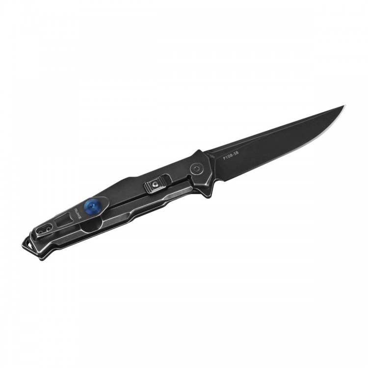 Нож складной Ruike P108-SB, черный - фото 2