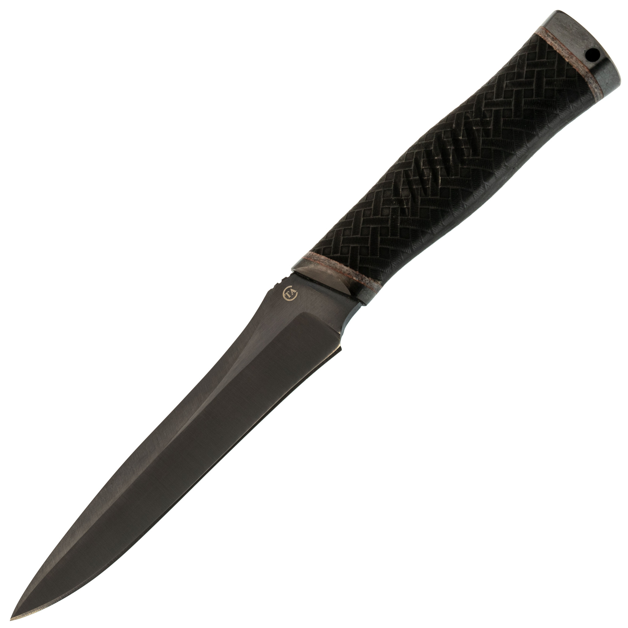 Нож Стриж-1, сталь 65Г, резина