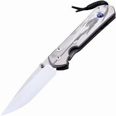 Фото Складной нож Chris Reeve Large Sebenza 21 Silver Contrast, сталь S35VN, рукоять титановый сплав