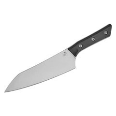 Фото Нож кухонный Шеф Microtech Chef's Knife, сталь M390MK, рукоять G10, черный