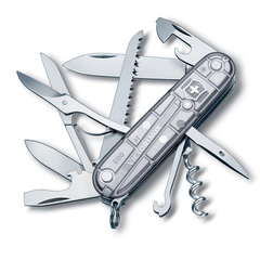 Фото Нож перочинный Victorinox Huntsman, сталь X55CrMo14, рукоять Cellidor®, серый, 15 функций, 91мм