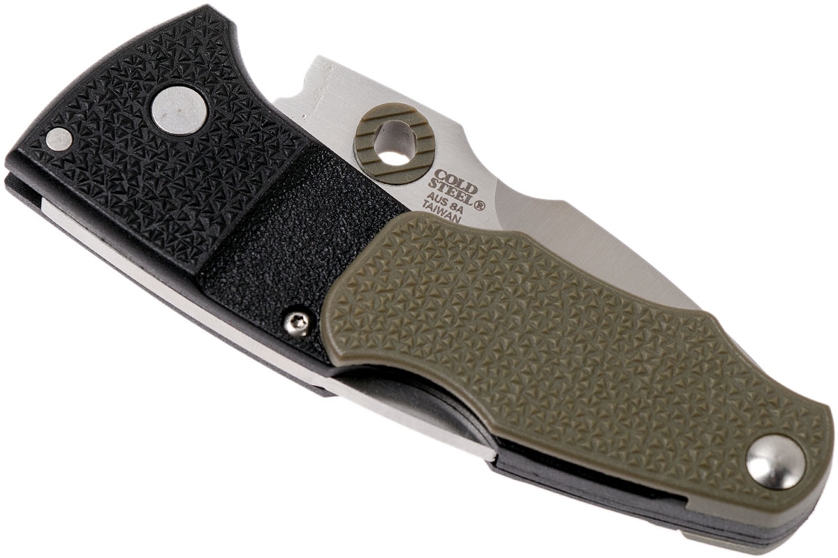 фото Складной нож grik - cold steel 28e, сталь aus-8a, рукоять gfn (термопластик) черно-зеленая