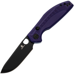 Фото Складной нож Bestech Knives Angry Owl, сталь D2, рукоять G10, черный/фиолетовый