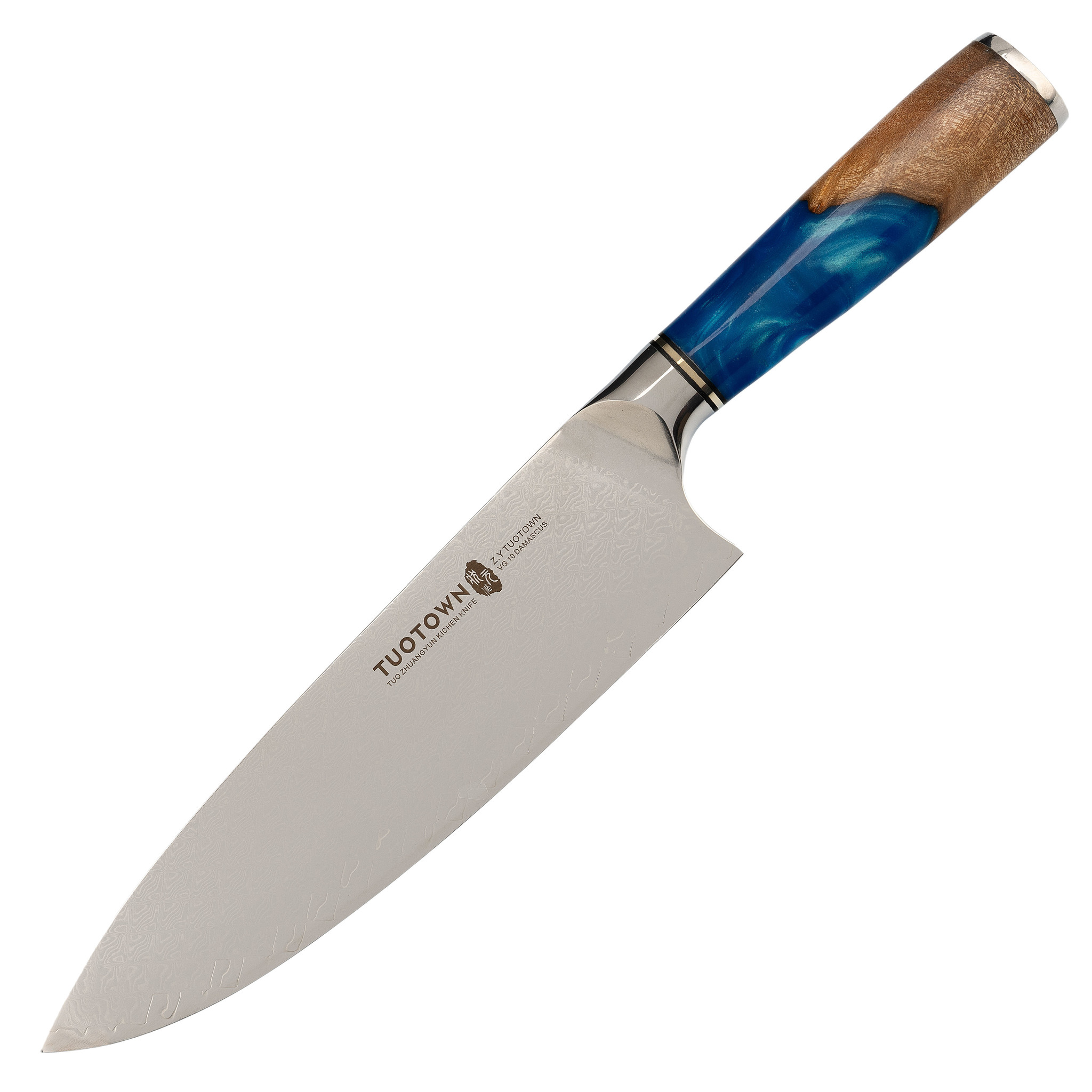 Кухонный шеф нож (Гуйто) Tuotown SG-001, сталь VG-10, рукоять дерево/эпоксидка