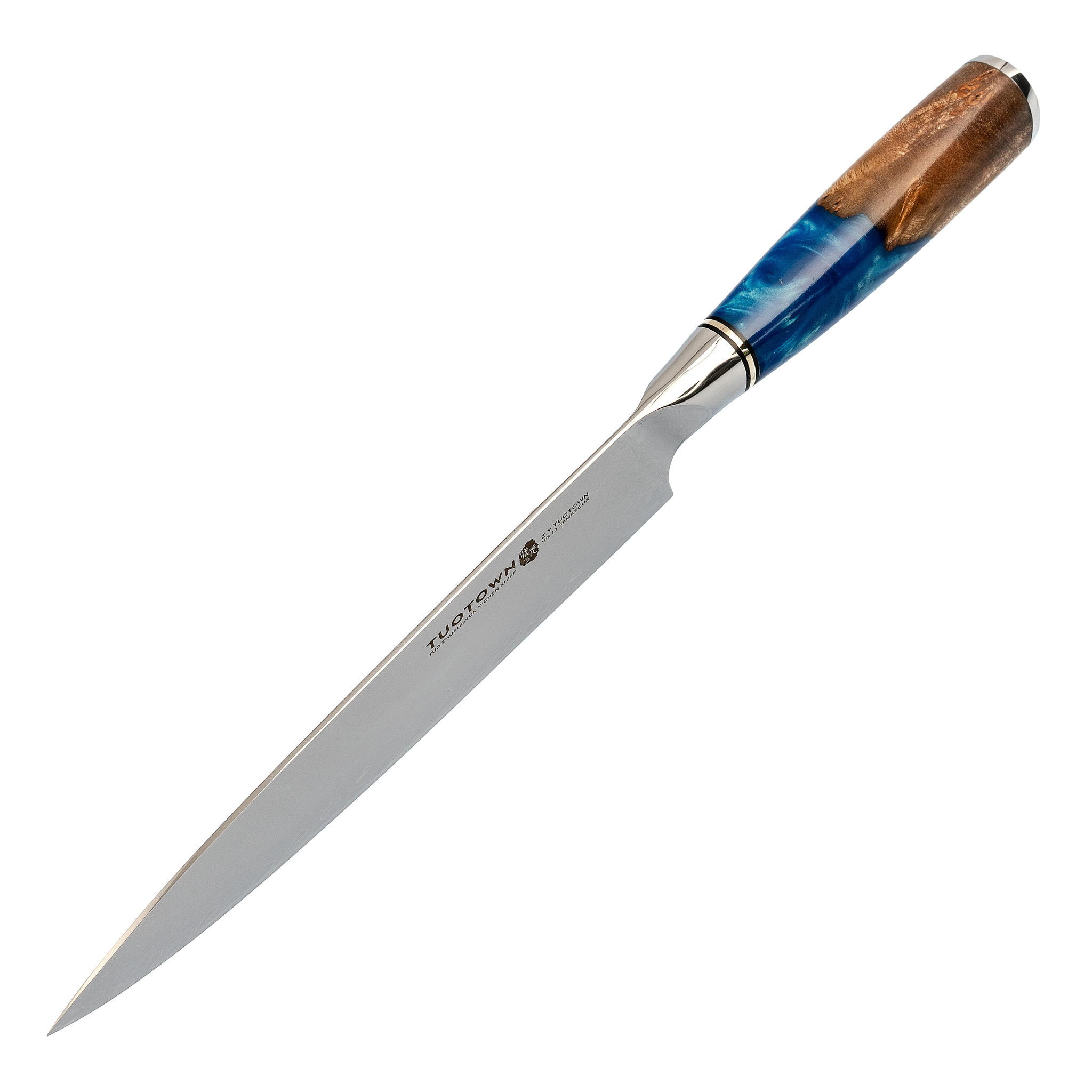 Кухонный шеф нож (Гуйто) Tuotown SG-001, сталь VG-10, рукоять дерево/эпоксидка - фото 6