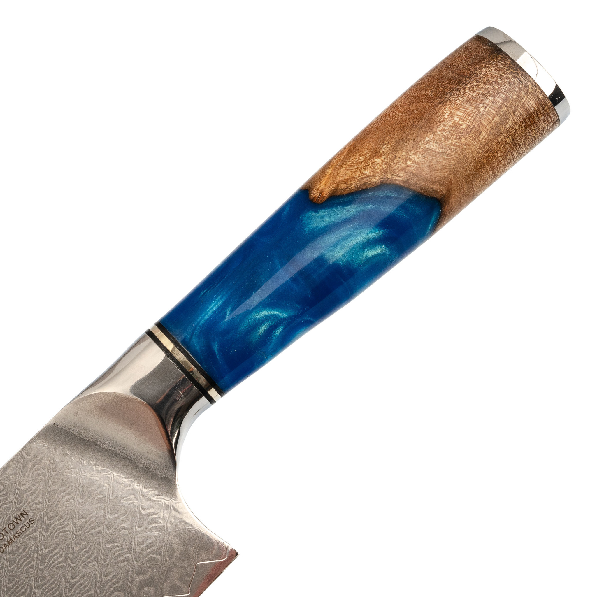 Кухонный шеф нож (Гуйто) Tuotown SG-001, сталь VG-10, рукоять дерево/эпоксидка - фото 7