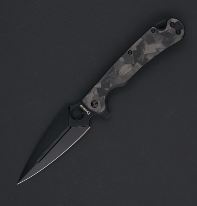 Складной нож Daggerr Arrow Flipper Black, сталь D2, рукоять карбон