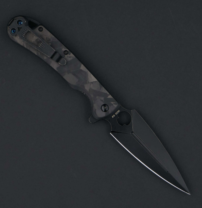 фото Складной нож daggerr arrow flipper black, сталь d2, рукоять карбон