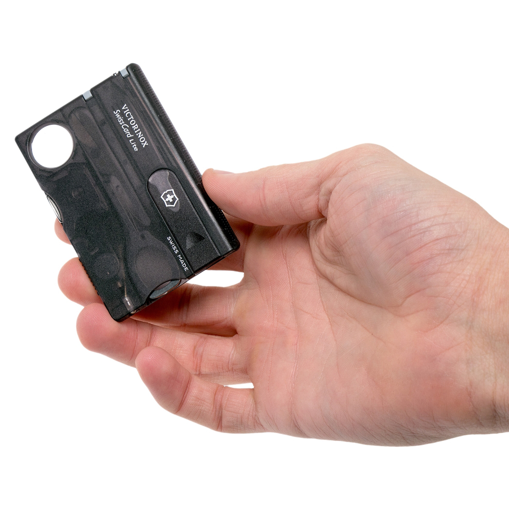 Швейцарская карта Victorinox SwissCard Lite, сталь X50CrMoV15, рукоять ABS-Пластик, черный от Ножиков