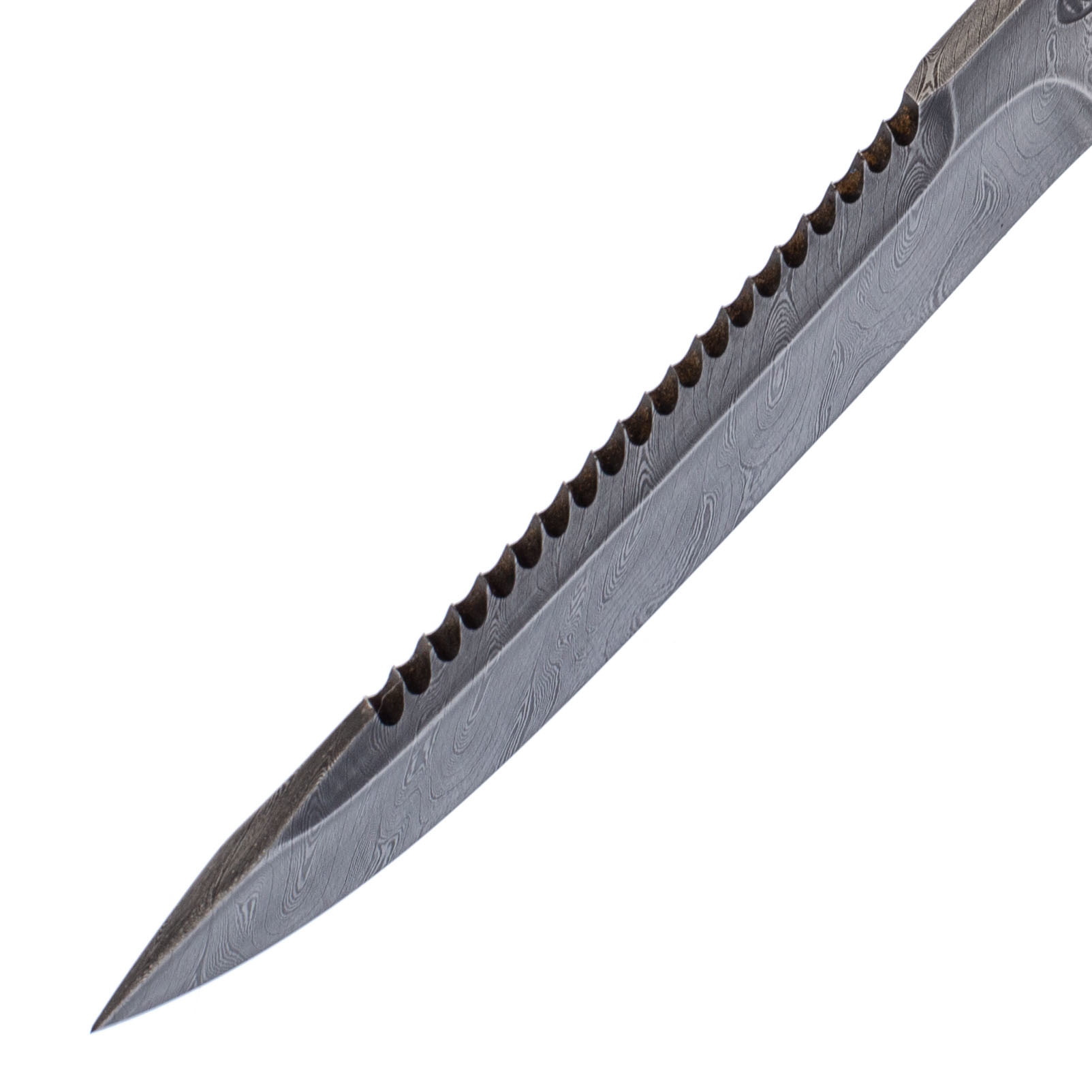 Нож Судак, дамасская сталь - фото 5