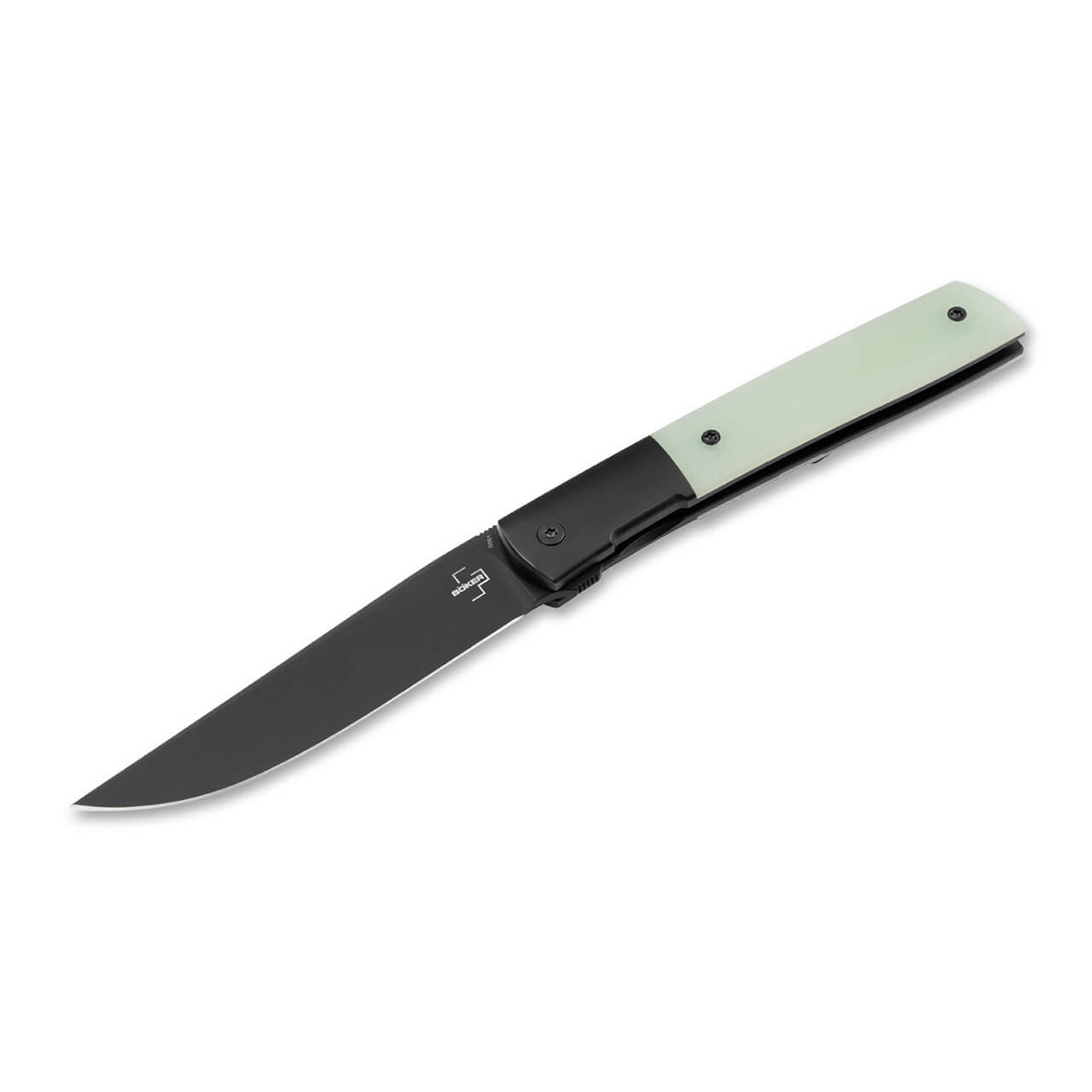 Складной нож Boker Urban Trapper Premium G10 Jade, сталь M390, рукоять титан/Carbon нож складной al mar eagle heavy duty™ сталь vg 10 talon рукоять стеклотекстолит g 10