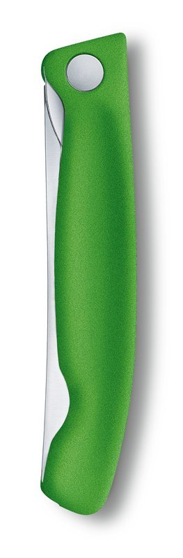 Нож для овощей VICTORINOX SwissClassic, складной, лезвие 11 см с волнистой заточкой, зелёный - фото 8