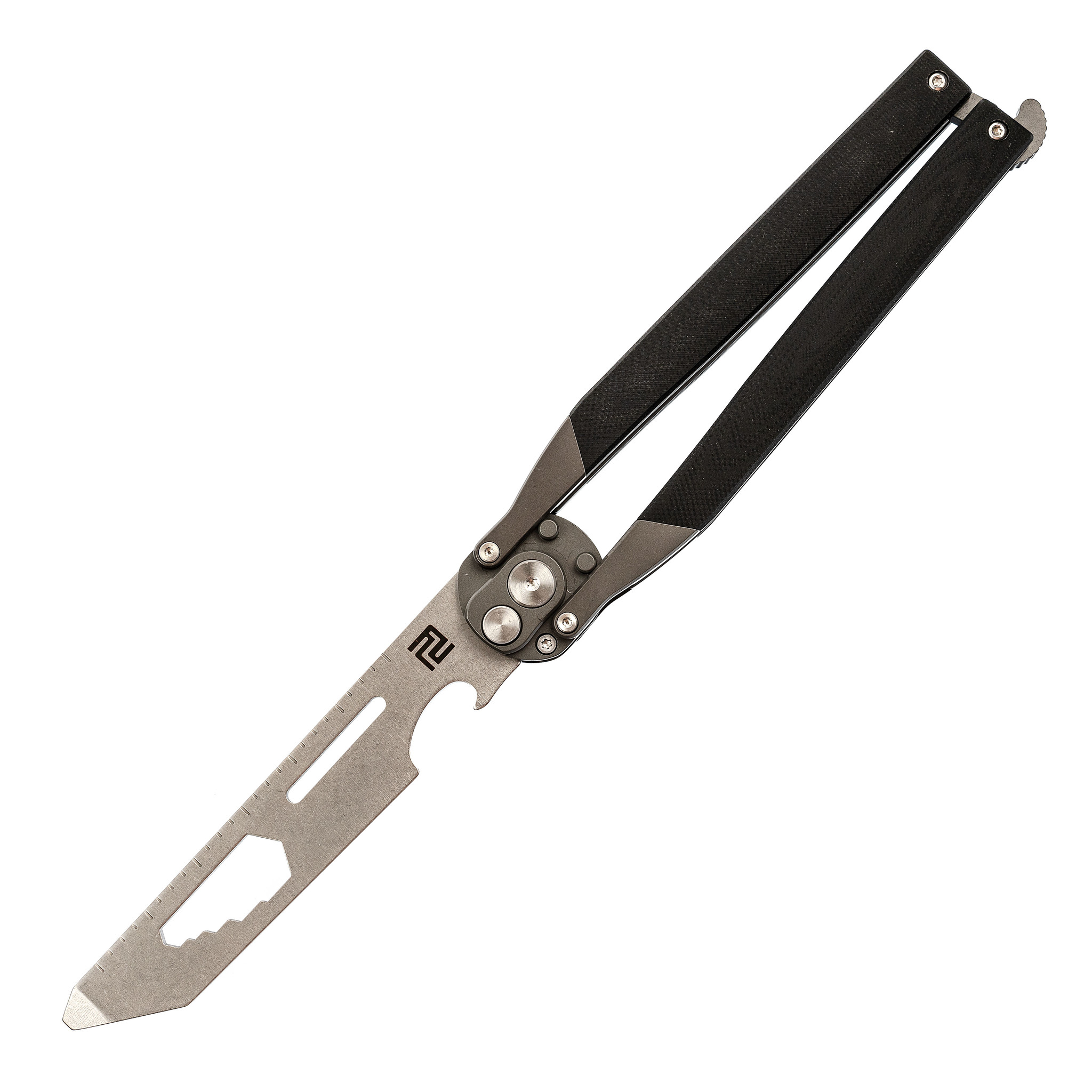 Автоматический Нож-бабочка Artisan Kinetic-Tool, сталь 8CR, G10 - фото 1