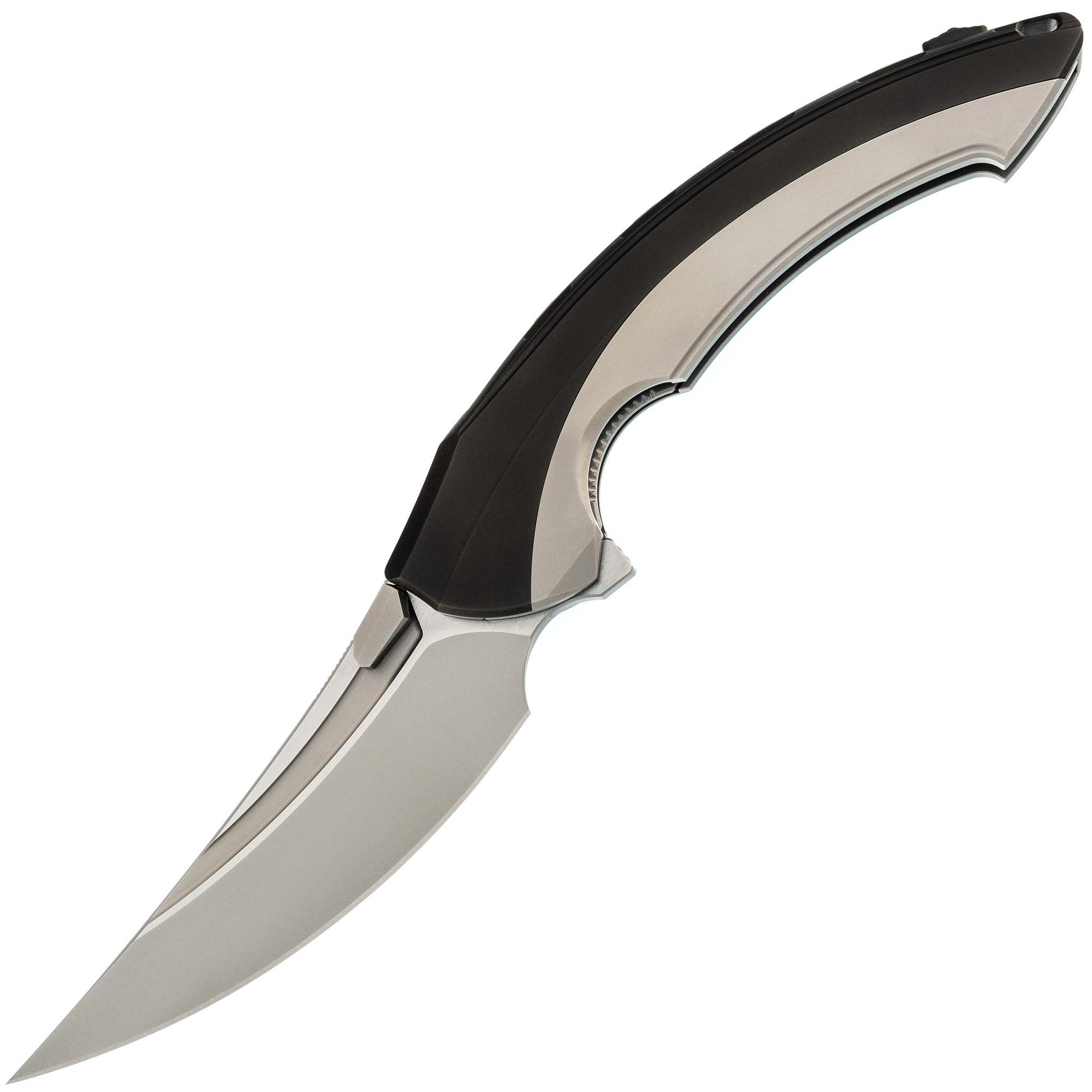 Складной нож Rike Knife Lamella Black DLC , сталь M390, рукоять титан нож складной rike mini green сталь damasteel