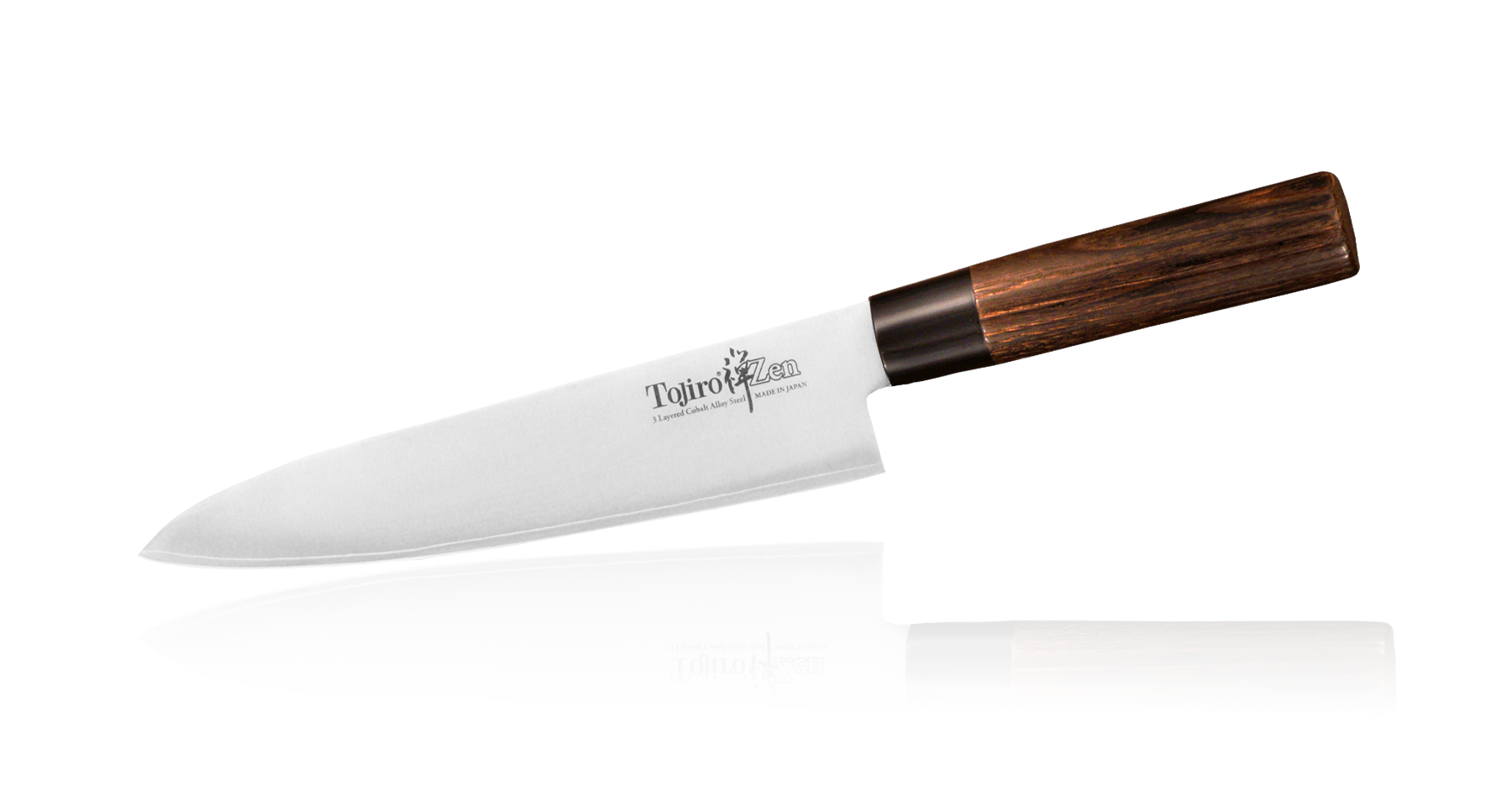 Нож Шефа ZEN, Tojiro, FD-564, сталь VG-10, коричневый