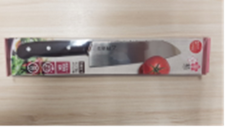 Нож кухонный SAKURA YUI Сантоку 165 мм, Stanless Steel, рукоять ABS пластик