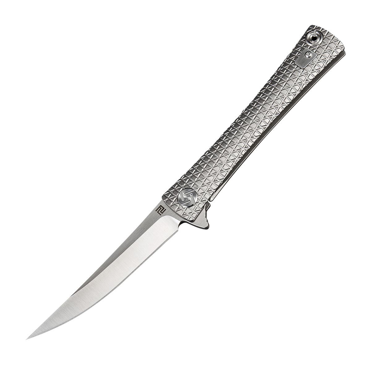 фото Складной нож artisan waistline, сталь s35vn, рукоять titanium tc4 artisan cutlery