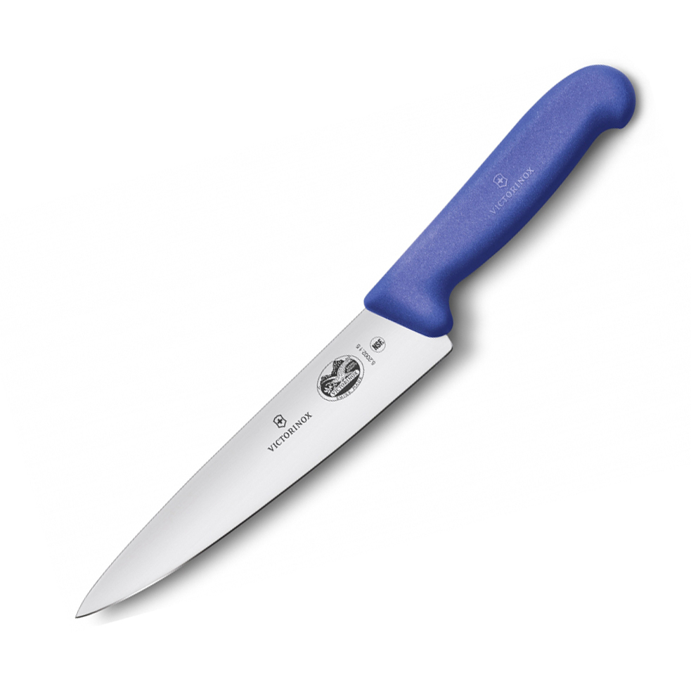 Кухонный нож Victorinox 5.2002.15, сталь X55CrMo14, рукоять TPE, синий - фото 1