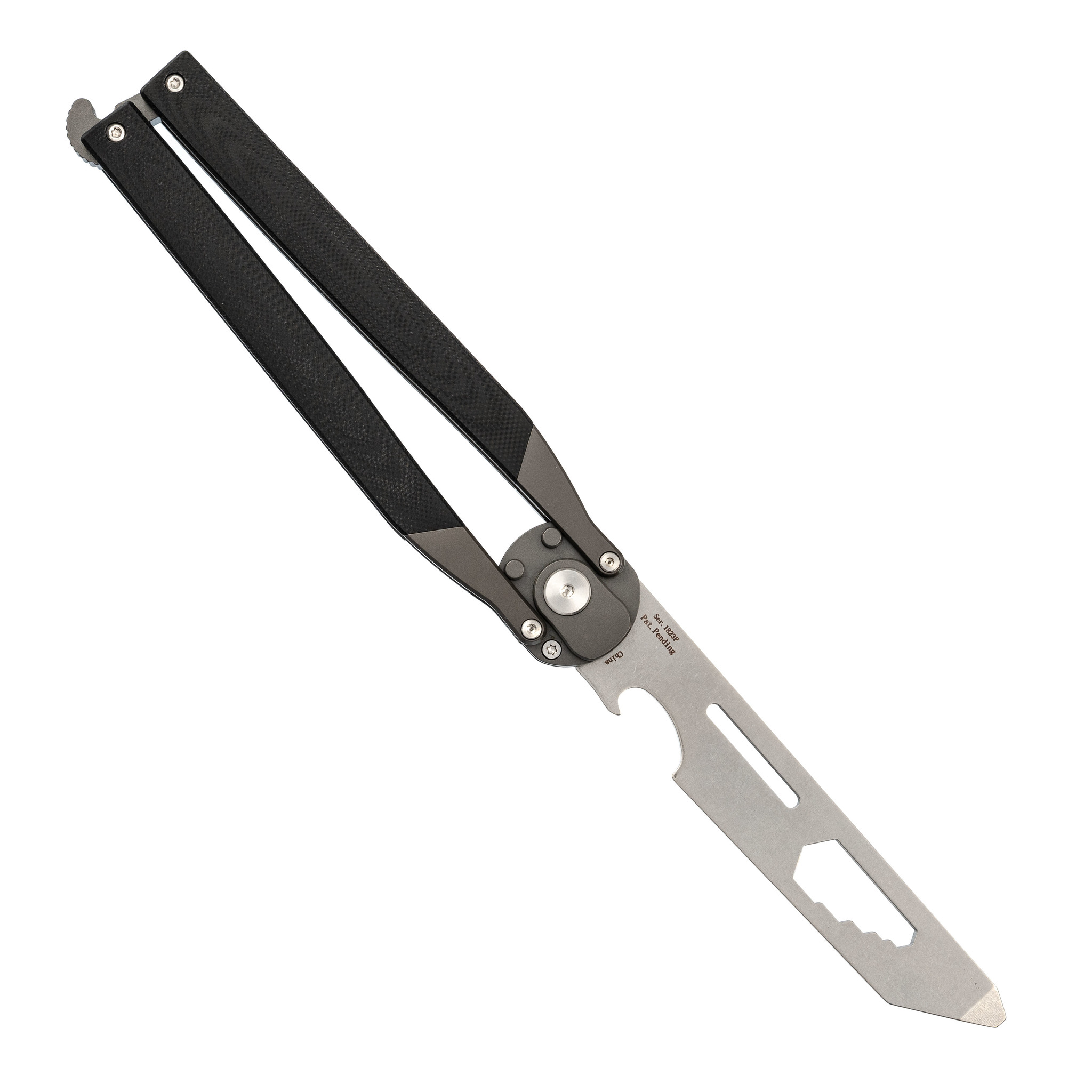Автоматический Нож-бабочка Artisan Kinetic-Tool, сталь 8CR, G10 - фото 3