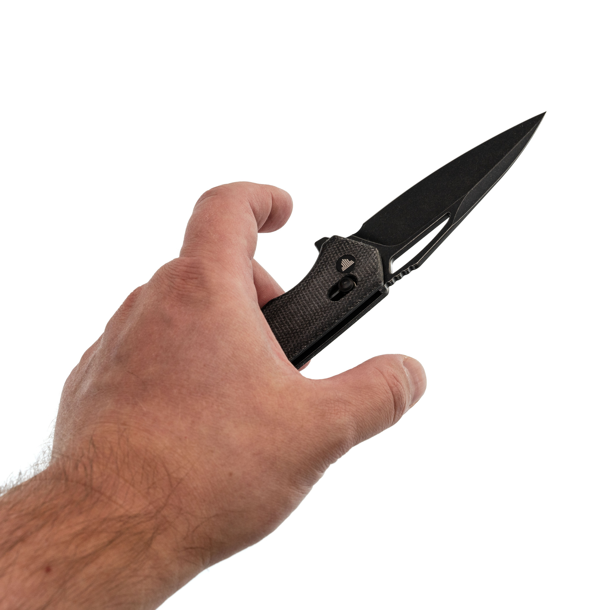 Складной нож Trivisa Vela-04B, сталь 14C28N, рукоять микарта - фото 7