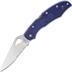 Фото Нож складной Spyderco Byrd Cara Cara 2, сталь 8Cr13MoV, рукоять синий термопластик FRN