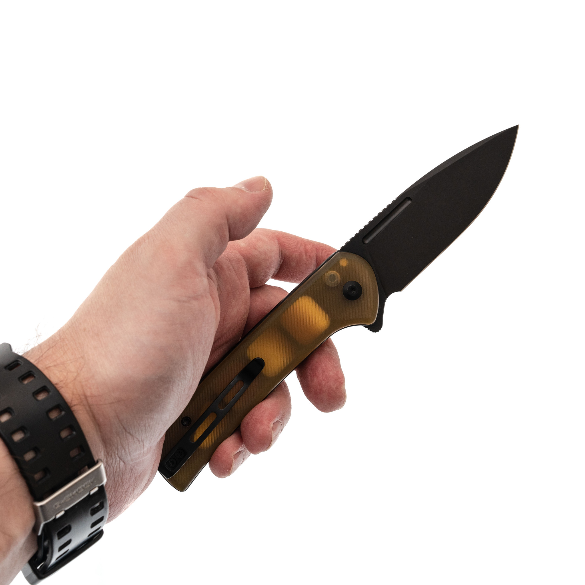 Складной нож Civivi Conspirator, сталь Nitro-V, рукоять Pei, желтый - фото 6