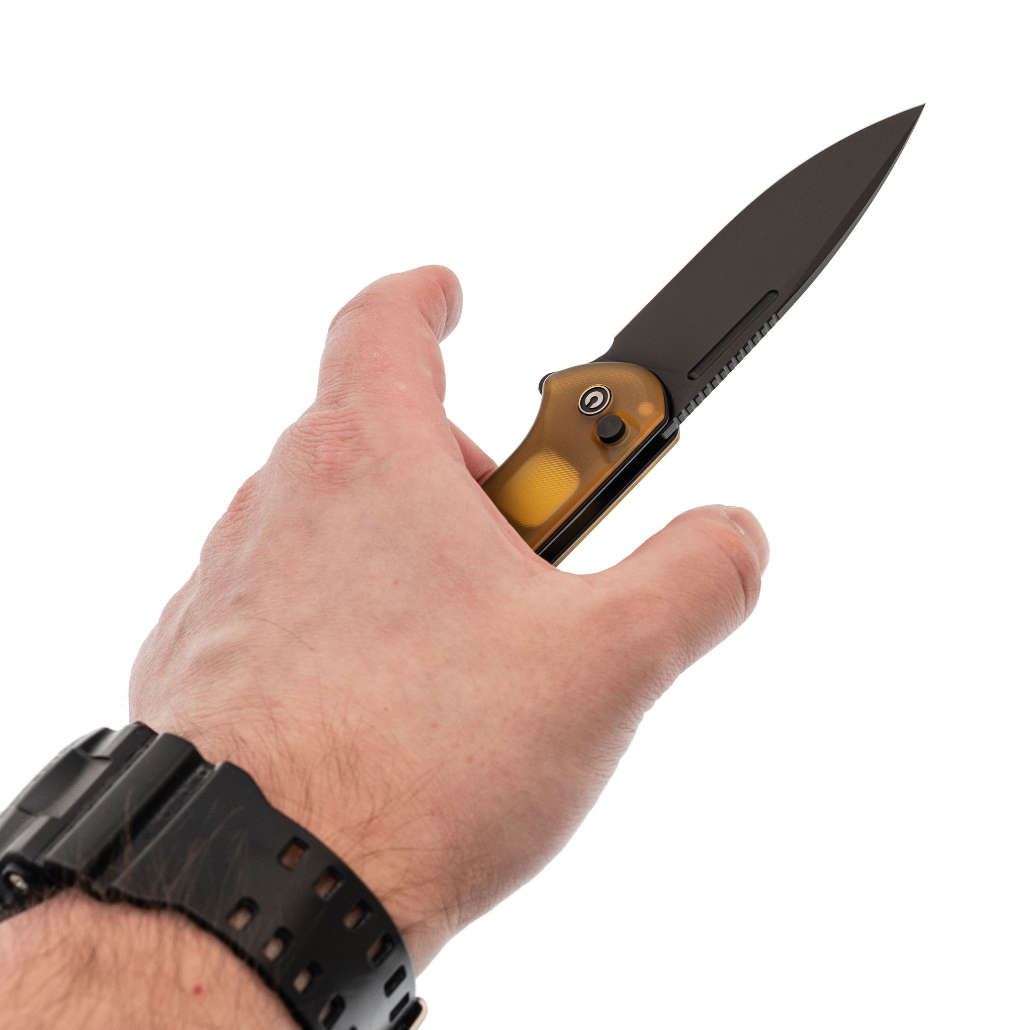 Складной нож Civivi Conspirator, сталь Nitro-V, рукоять Pei, желтый - фото 7