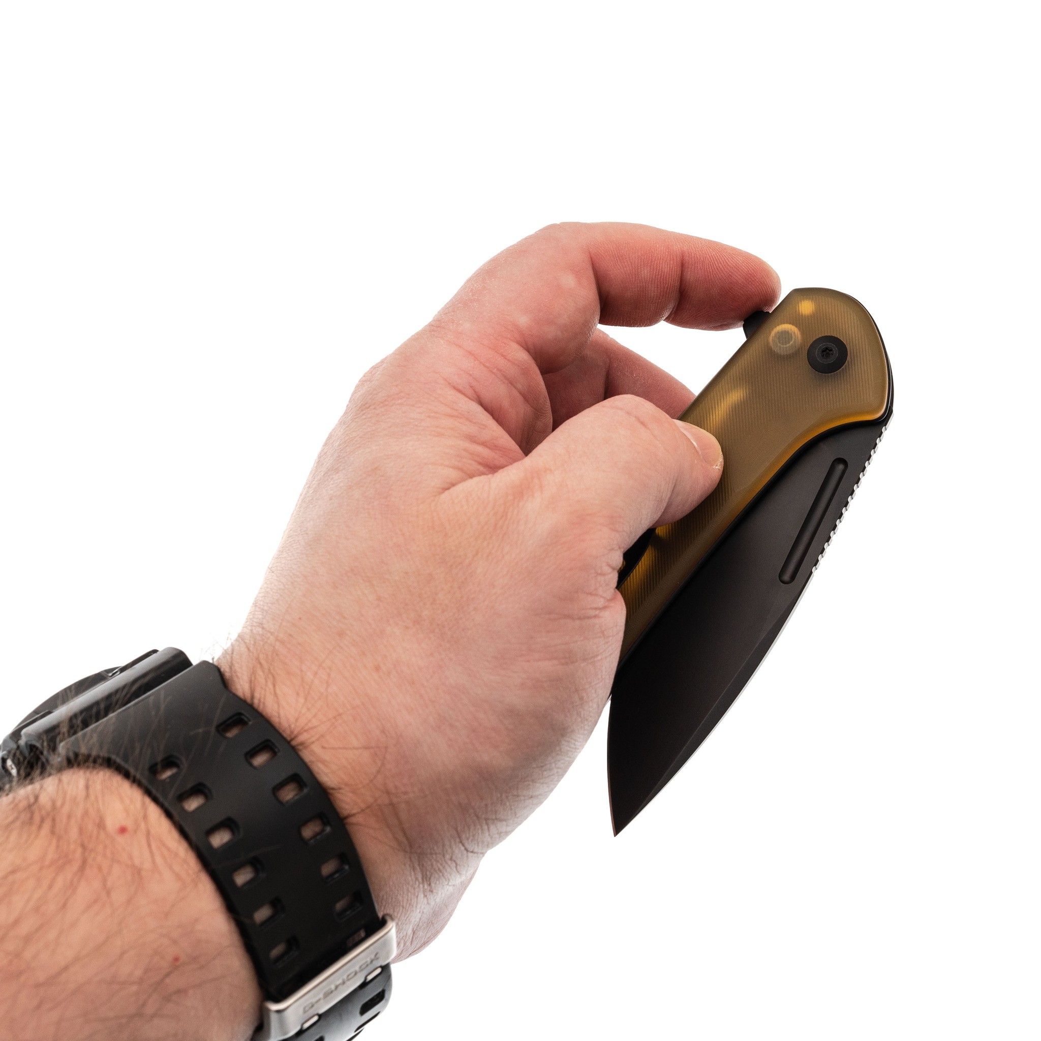 Складной нож Civivi Conspirator, сталь Nitro-V, рукоять Pei, желтый - фото 8